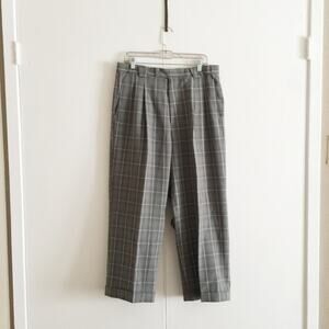 Ferera Milano Italy Plaid Pants.--BA9